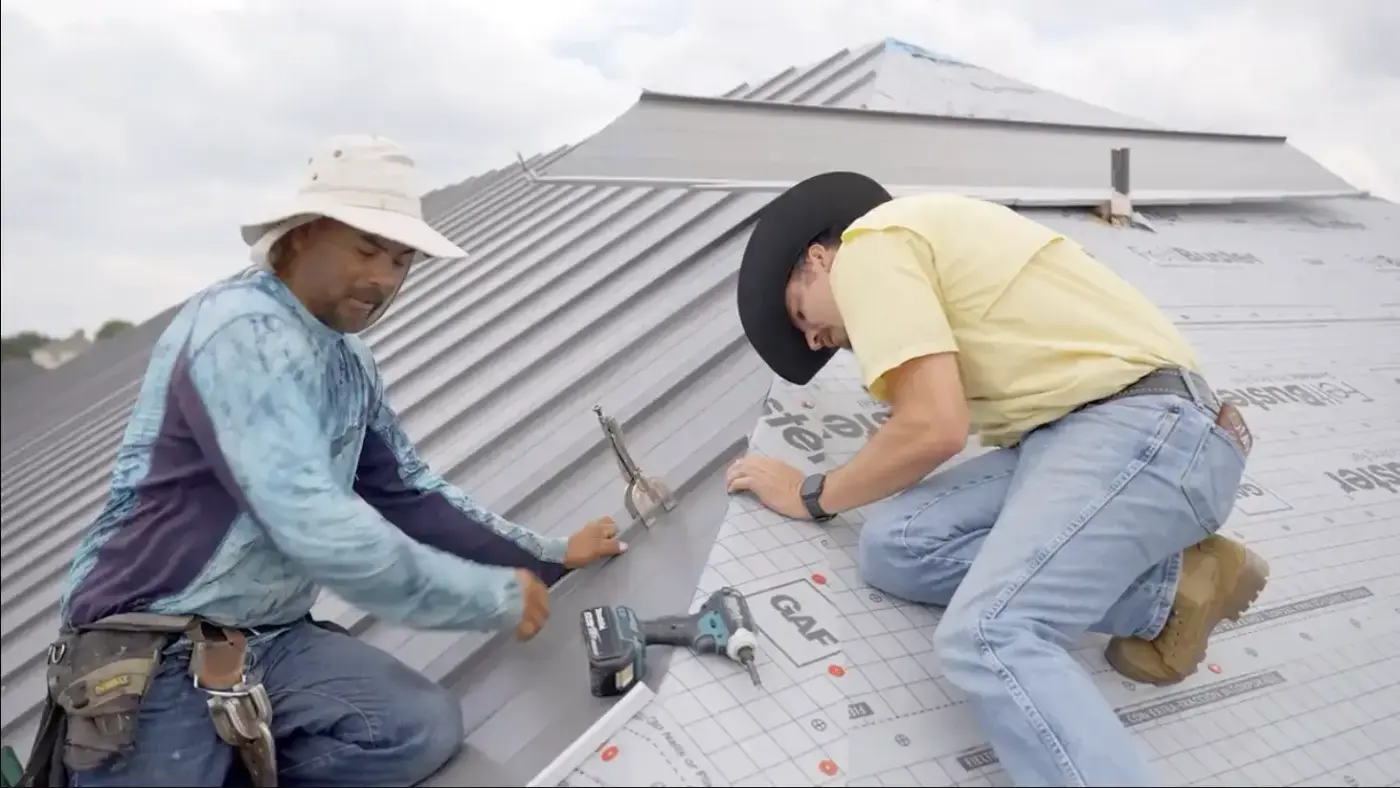 Metal roof installation in Temple and Killeen TX