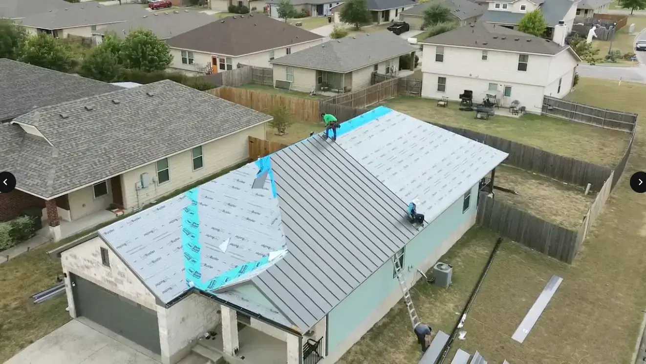 Standing seam metal roof — Central Texas