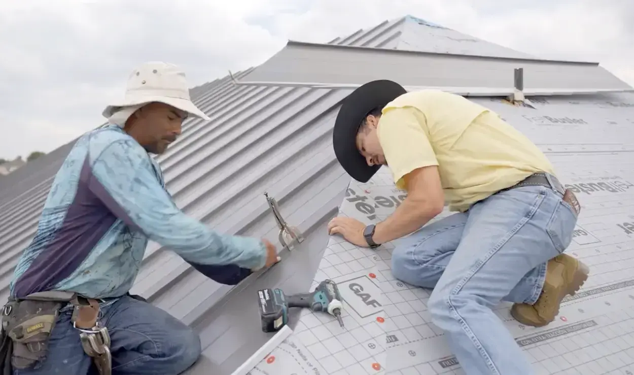 Lone Ranger Roofing metal roof install