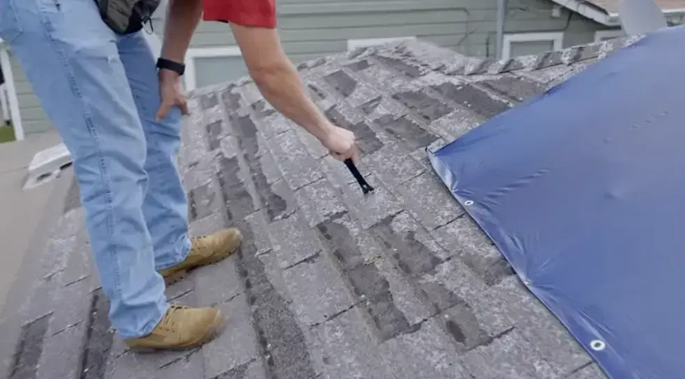 Storm damage repair project 1 — Central Texas